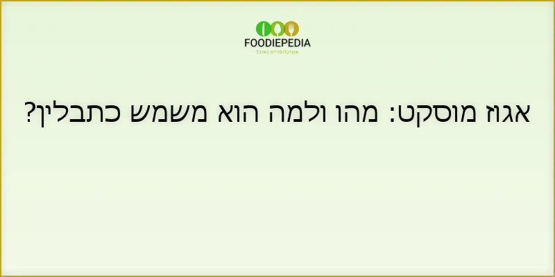 אגוז מוסקט: מהו ולמה הוא משמש כתבלין?