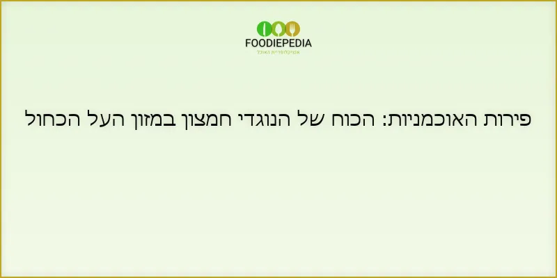 פירות האוכמניות: הכוח של הנוגדי חמצון במזון העל הכחול