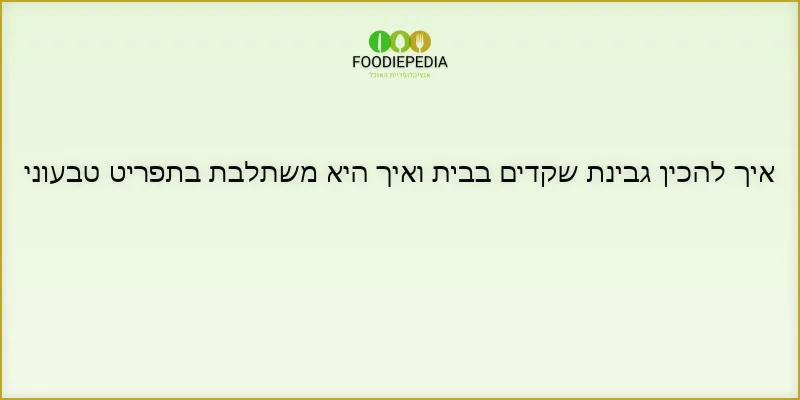 איך להכין גבינת שקדים בבית ואיך היא משתלבת בתפריט טבעוני