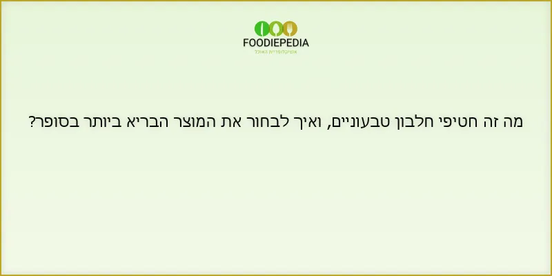מה זה חטיפי חלבון טבעוניים, ואיך לבחור את המוצר הבריא ביותר בסופר?