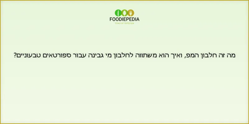 מה זה חלבון המפ, ואיך הוא משתווה לחלבון מי גבינה עבור ספורטאים טבעוניים?