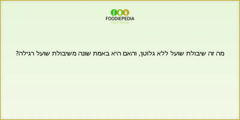 מה זה שיבולת שועל ללא גלוטן, והאם היא באמת שונה משיבולת שועל רגילה?