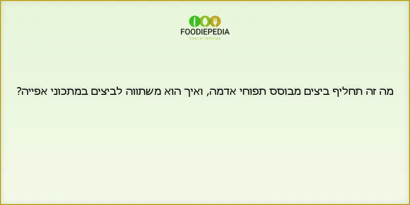 מה זה תחליף ביצים מבוסס תפוחי אדמה, ואיך הוא משתווה לביצים במתכוני אפייה?