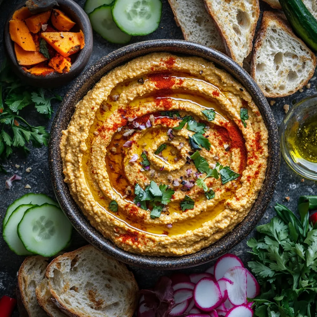 ממרח חומוס עם בטטה וצ’ילי – מתכון מהמם