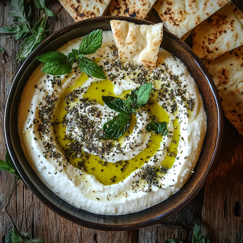 ממרח לבנה עם שמן זית וזעתר – מתכון מהיר לטבילה נפלאה