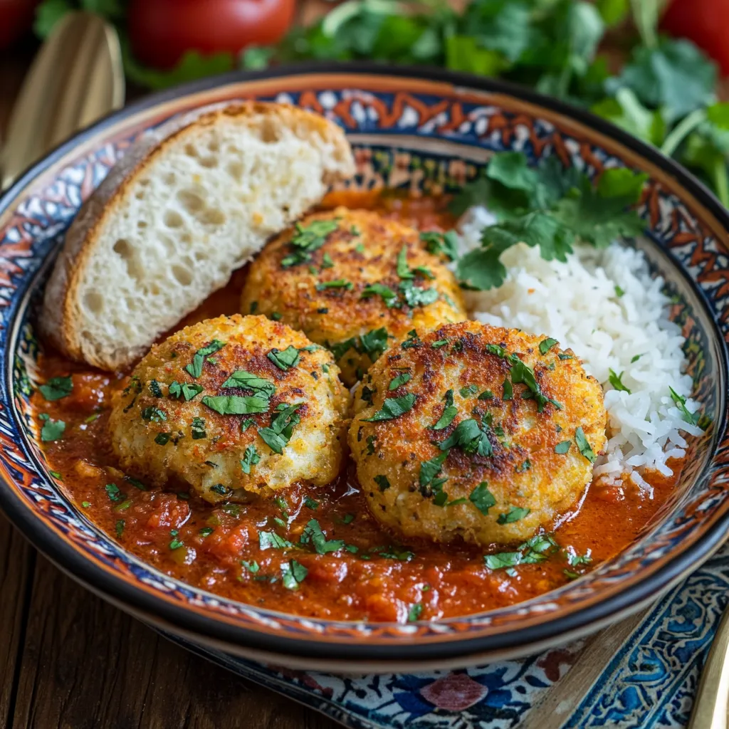 קציצות דגים מטוגנות עם רוטב עגבניות חריף בסגנון מרוקאי למנה נועזת